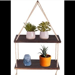 Storage & Organization - 2 Tier Solid Wood Hanging plant Shelves Brand New Storage & Organization - 2 Tier Solid Wood Hanging plant Shelves Brand New